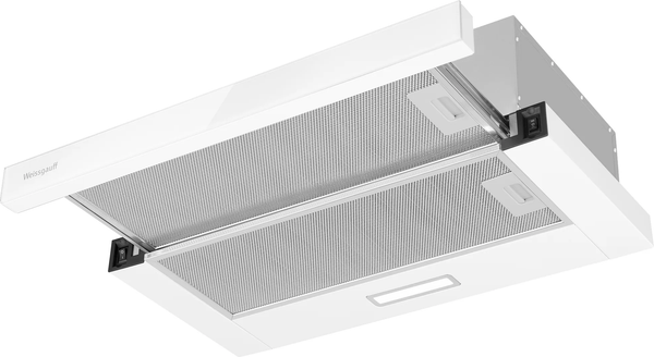 Телескопическая вытяжка Weissgauff TEL 600 2M (White Glass) Телескопическая вытяжка Weissgauff TEL 600 2M (White Glass)