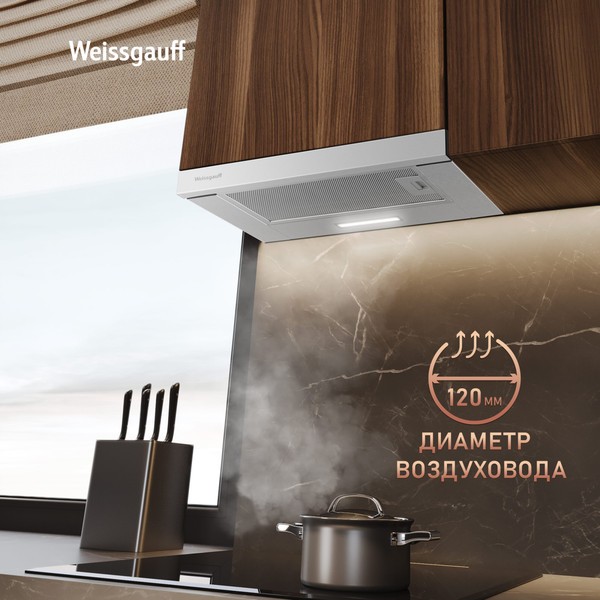 Телескопическая вытяжка Weissgauff TEL 450 Inox Телескопическая вытяжка Weissgauff TEL 450 Inox