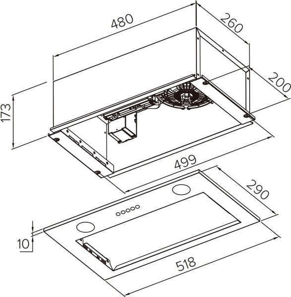 Скрытая вытяжка Weissgauff Box 1000 BL Sensor Скрытая вытяжка Weissgauff Box 1000 BL Sensor