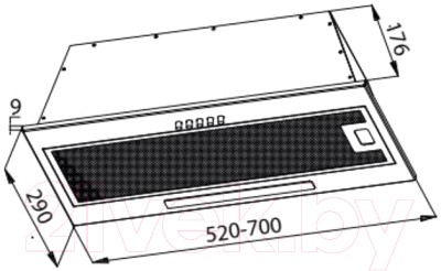 Скрытая вытяжка Evelux Integral 60 B Скрытая вытяжка Evelux Integral 60 B