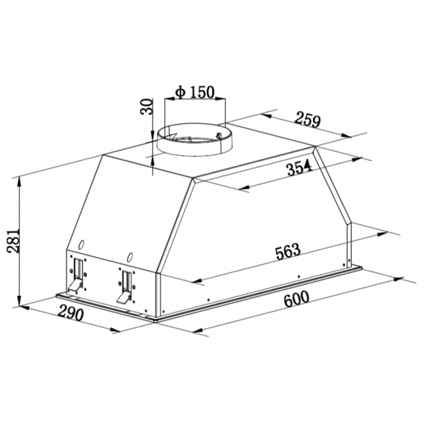 Скрытая вытяжка Schaub Lorenz SLD EL6027 Скрытая вытяжка Schaub Lorenz SLD EL6027