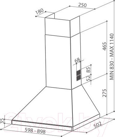 Купольная вытяжка Faber Strip W A60 (110.0194.846) Купольная вытяжка Faber Strip W A60 (110.0194.846)