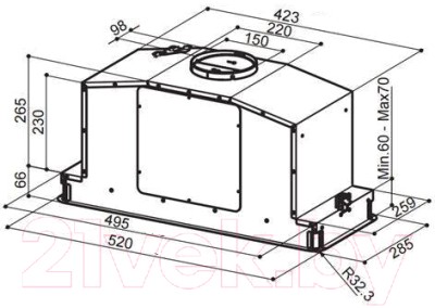 Скрытая вытяжка Faber In-Light EV8P X A5 (110.0456.213) Скрытая вытяжка Faber In-Light EV8P X A5 (110.0456.213)