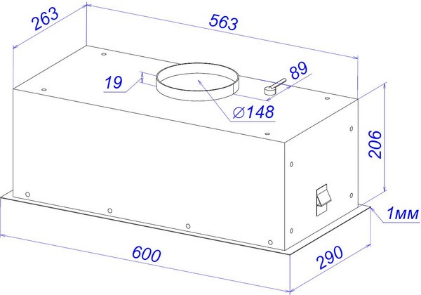 Скрытая вытяжка ZORG Amina 1060 60 S (белый) Скрытая вытяжка ZORG Amina 1060 60 S (белый)