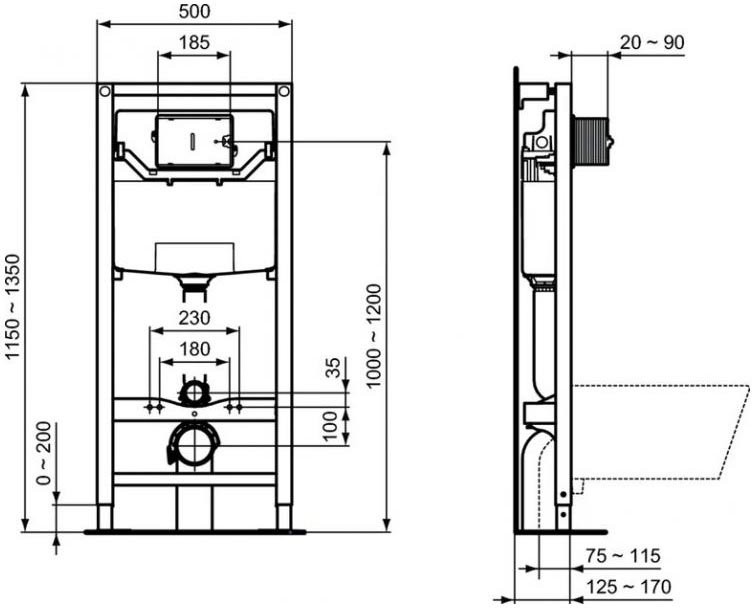 Унитаз подвесной с инсталляцией Ideal Standard Tesi Aquablade + Oleas M3 / S0079R0123A6 (кнопка матовый черный) Унитаз подвесной с инсталляцией Ideal Standard Tesi Aquablade + Oleas M3 / S0079R0123A6 (кнопка матовый черный)