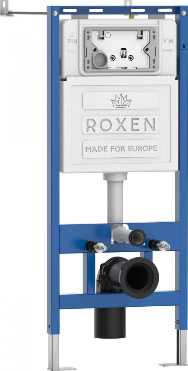 Комплект инсталляции Roxen 6 в 1 710200 с клавишей смыва Velar 420300GM оружейная сталь и унитазом Roxen Antares Tornado Long 530205-01GM-L Комплект инсталляции Roxen 6 в 1 710200 с клавишей смыва Velar 420300GM оружейная сталь и унитазом Roxen Antares Tornado Long 530205-01GM-L