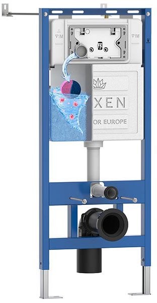 Комплект инсталляции Roxen 6 в 1 710200 с клавишей смыва Steel 420280G оружейная сталь и унитазом Roxen Antares Tornado Long 530205-01GM-L Комплект инсталляции Roxen 6 в 1 710200 с клавишей смыва Steel 420280G оружейная сталь и унитазом Roxen Antares Tornado Long 530205-01GM-L