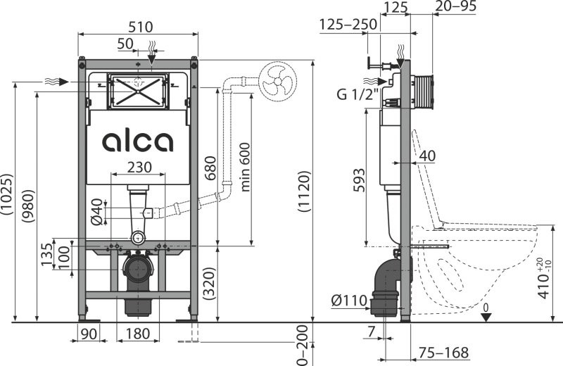 Комплект инсталляции AlcaPlast 4 в 1: инсталляция с панелью смыва хром глянец + крепеж + звукоизоляционная плита Комплект инсталляции AlcaPlast 4 в 1: инсталляция с панелью смыва хром глянец + крепеж + звукоизоляционная плита