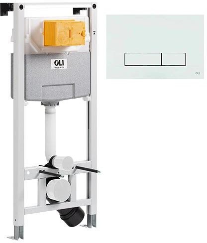 Инсталляция Oli 120 PLUS 885052 с клавишей смыва Slim INOX 888561 белое золото Инсталляция Oli 120 PLUS 885052 с клавишей смыва Slim INOX 888561 белое золото