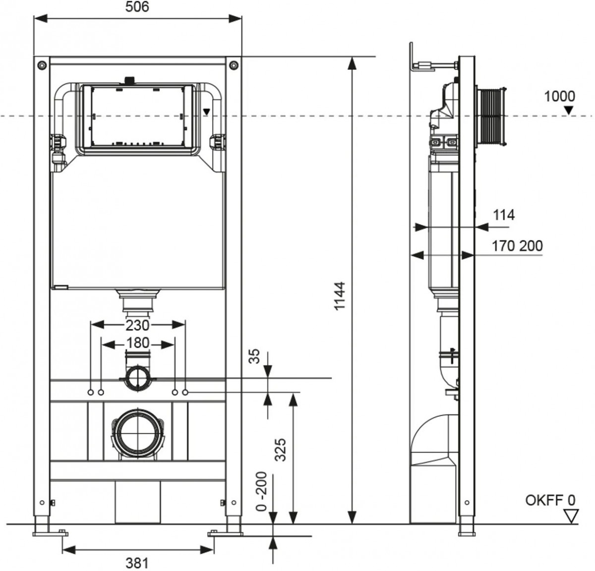 Инсталляция для унитаза TECE TeceSpring R S401101 с пластиковой клавишей смыва хром глянцевый Инсталляция для унитаза TECE TeceSpring R S401101 с пластиковой клавишей смыва хром глянцевый