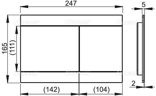 Комплект инсталляции Alcaplast AM101/1120 с кнопкой FUN Комплект инсталляции Alcaplast AM101/1120 с кнопкой FUN