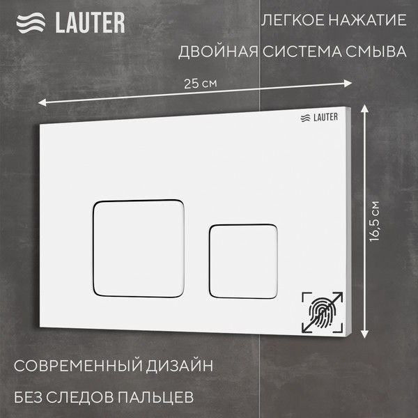 Инсталляция для унитаза Lauter 21901002 с кнопкой 219702F (белый) Инсталляция для унитаза Lauter 21901002 с кнопкой 219702F (белый)