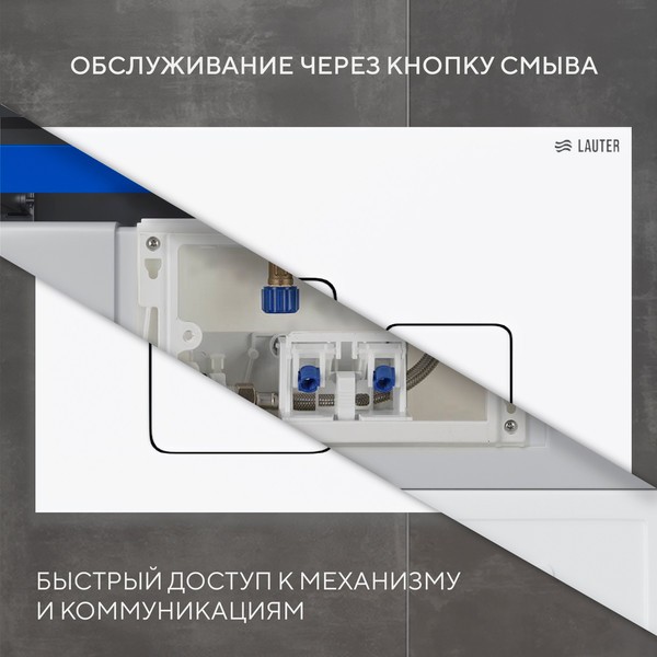 Инсталляция для унитаза Lauter 21901002 с кнопкой 219702F (белый) Инсталляция для унитаза Lauter 21901002 с кнопкой 219702F (белый)