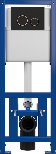 Инсталляция для унитаза Cersanit Link Pro S-IN-MZ-LINK_PRO (с кнопкой Twins 63534 черный матовый/золото) Инсталляция для унитаза Cersanit Link Pro S-IN-MZ-LINK_PRO (с кнопкой Twins 63534 черный матовый/золото)
