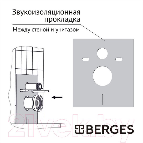 Инсталляция с унитазом подвесным Berges Okus Rimless + АТОМ 410 / AT-043397 (с сиденьем) Инсталляция с унитазом подвесным Berges Okus Rimless + АТОМ 410 / AT-043397 (с сиденьем)