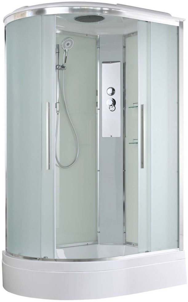 Душевая кабина Avacan EM3812R AVA 120x80 правая, стандарт, стекла матовые, профиль хром Душевая кабина Avacan EM3812R AVA 120x80 правая, стандарт, стекла матовые, профиль хром