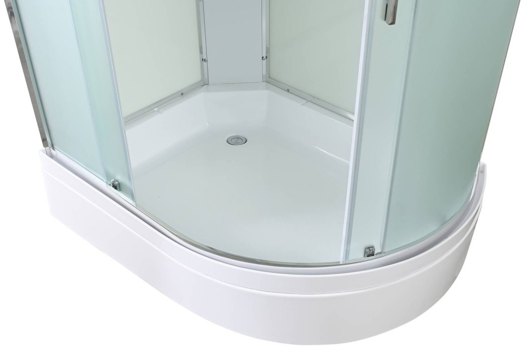 Душевая кабина Avacan EM3812LN AVA 120x80 левая, без крыши, стекла матовые, профиль хром Душевая кабина Avacan EM3812LN AVA 120x80 левая, без крыши, стекла матовые, профиль хром