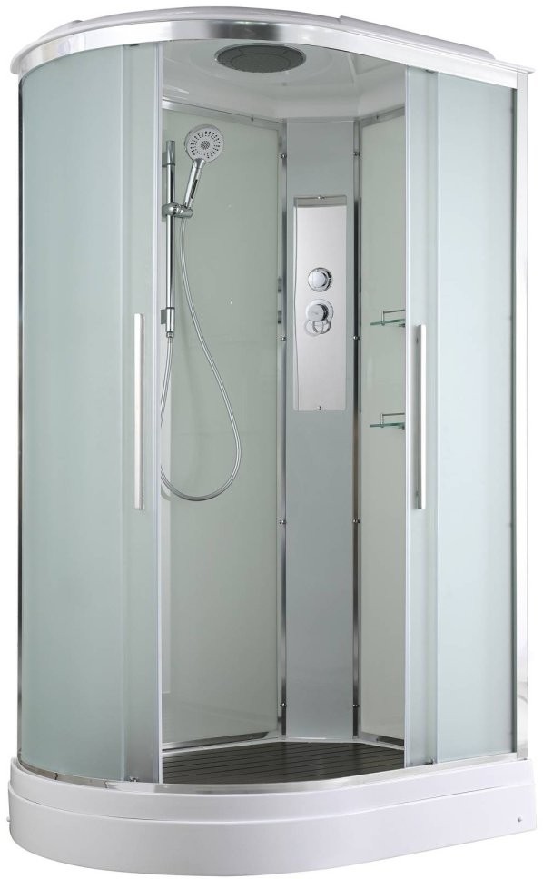 Душевая кабина Avacan EM2812R AVA 120x80 правая, стандарт, стекла матовые, профиль хром Душевая кабина Avacan EM2812R AVA 120x80 правая, стандарт, стекла матовые, профиль хром