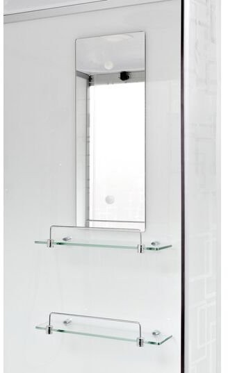 Душевая кабина Avacan EM2012RLED+GM AVA 120x90 с LED и гидромассажем, правая, стекла с узором, профиль хром Душевая кабина Avacan EM2012RLED+GM AVA 120x90 с LED и гидромассажем, правая, стекла с узором, профиль хром