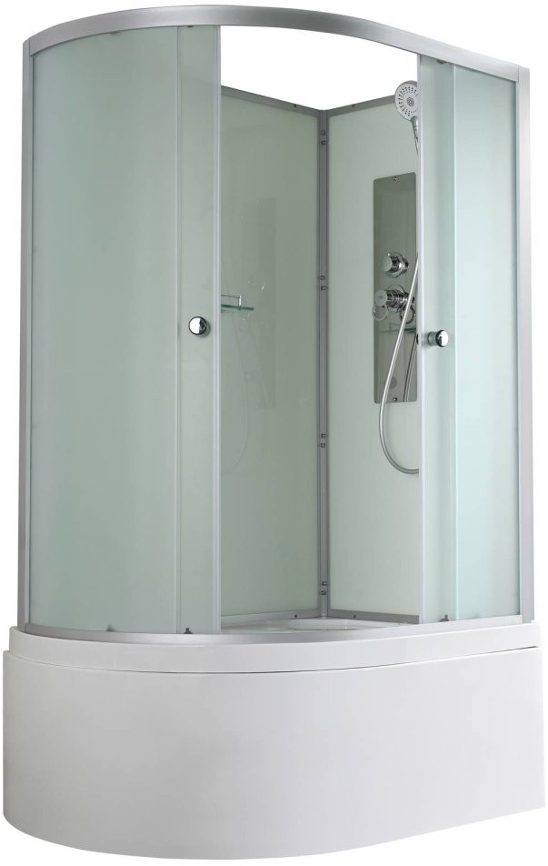 Душевая кабина Avacan D5012RN AVA 120x80 правая, без крыши, стекла матовые, профиль хром Душевая кабина Avacan D5012RN AVA 120x80 правая, без крыши, стекла матовые, профиль хром