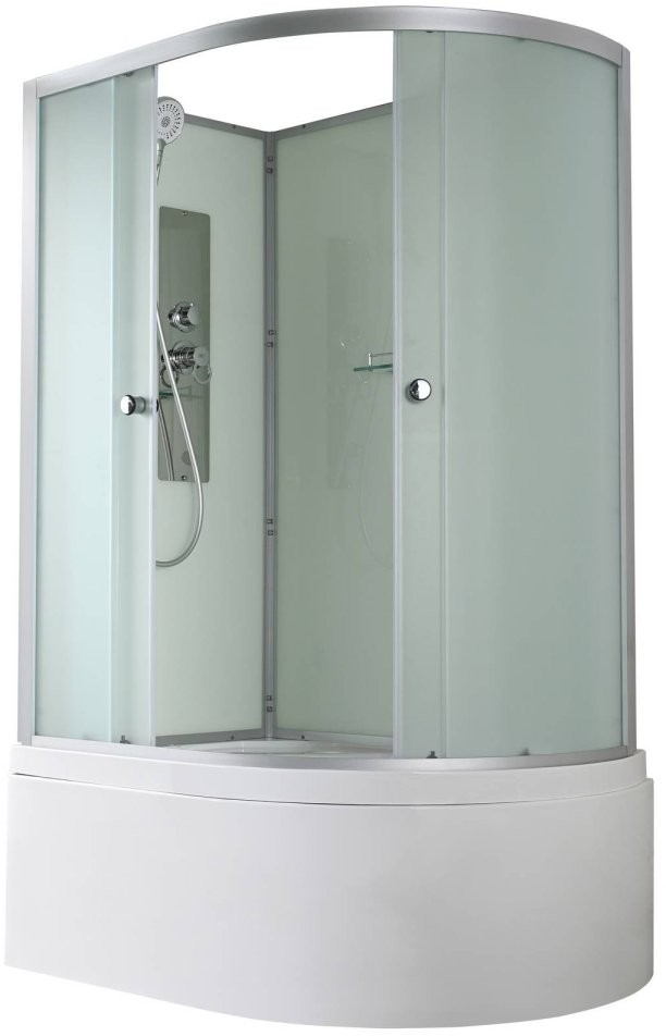 Душевая кабина Avacan D5012LN AVA 120x80 левая, без крыши, стекла матовые, профиль хром Душевая кабина Avacan D5012LN AVA 120x80 левая, без крыши, стекла матовые, профиль хром