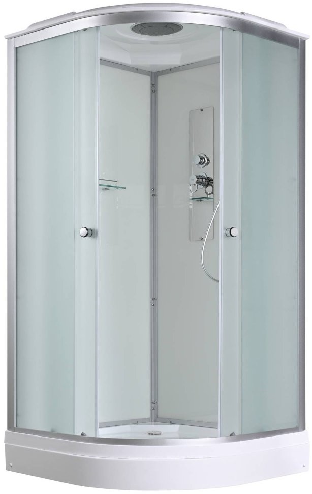 Душевая кабина AvacanD2080 AVA 80x80 стандарт, стекла матовые, профиль хром Душевая кабина AvacanD2080 AVA 80x80 стандарт, стекла матовые, профиль хром