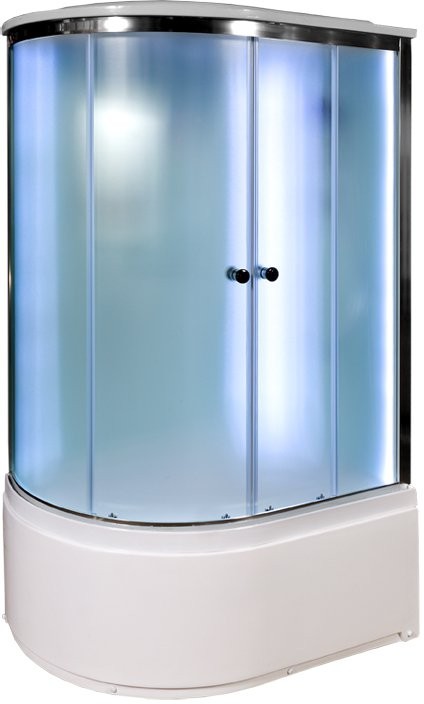 Душевая кабина Avacan D120SRLED AVA 120x80 LED, правая, стекла матовые, профиль хром Душевая кабина Avacan D120SRLED AVA 120x80 LED, правая, стекла матовые, профиль хром