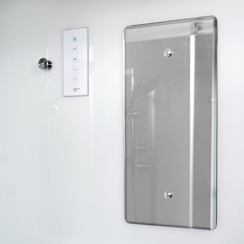 Душевая кабина Avacan D120SREL AVA 120x80 с электрикой, правая, стекла матовые, профиль хром Душевая кабина Avacan D120SREL AVA 120x80 с электрикой, правая, стекла матовые, профиль хром