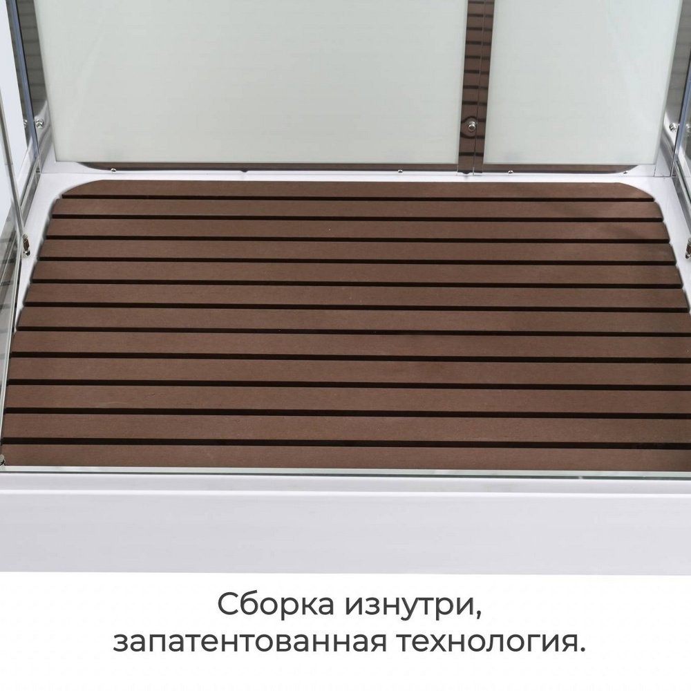 Душевая кабина Avacan V2810 AVA 100x80 стекла прозрачные, профиль хром Душевая кабина Avacan V2810 AVA 100x80 стекла прозрачные, профиль хром