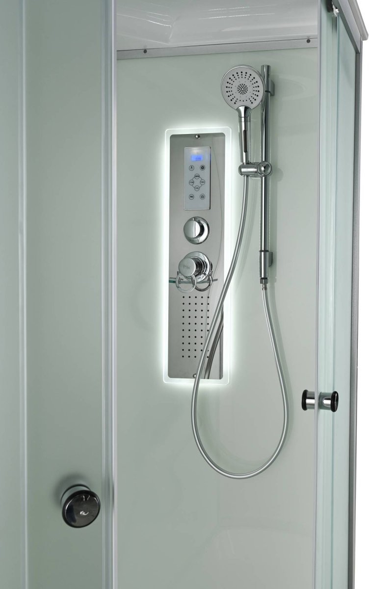 Душевая кабина Avacan D3012LLED AVA 120x80 левая, LED, стекла матовые, профиль хром Душевая кабина Avacan D3012LLED AVA 120x80 левая, LED, стекла матовые, профиль хром