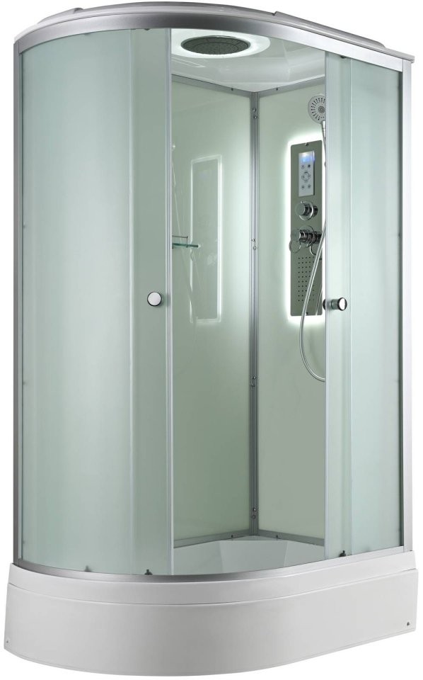 Душевая кабина Avacan D3012RLED AVA 120x80 правая, LED, стекла матовые, профиль хром Душевая кабина Avacan D3012RLED AVA 120x80 правая, LED, стекла матовые, профиль хром