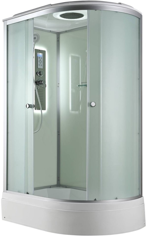 Душевая кабина Avacan D3012LLED AVA 120x80 левая, LED, стекла матовые, профиль хром Душевая кабина Avacan D3012LLED AVA 120x80 левая, LED, стекла матовые, профиль хром
