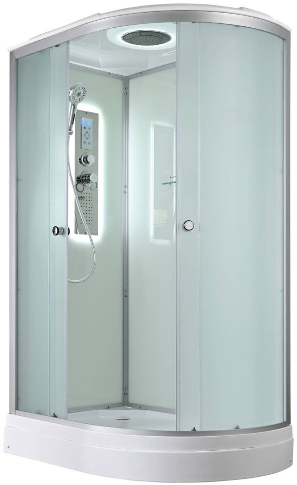Душевая кабина Avacan D2012LLED AVA 120x80 левый, LED, стекла матовые, профиль хром Душевая кабина Avacan D2012LLED AVA 120x80 левый, LED, стекла матовые, профиль хром
