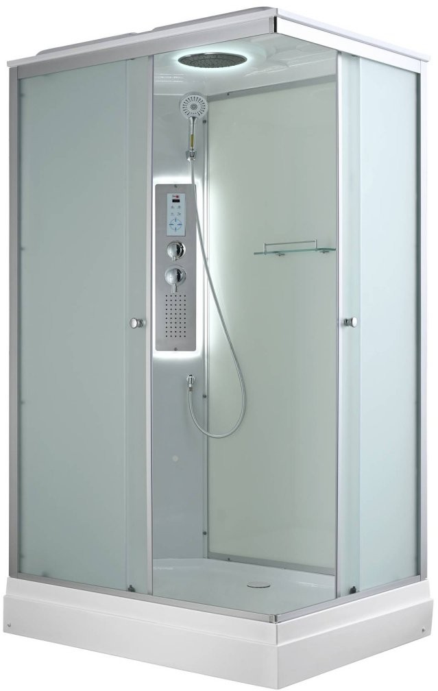 Душевая кабина Avacan CK2911LED AVA 110x90 LED, стекла матовые, профиль хром Душевая кабина Avacan CK2911LED AVA 110x90 LED, стекла матовые, профиль хром
