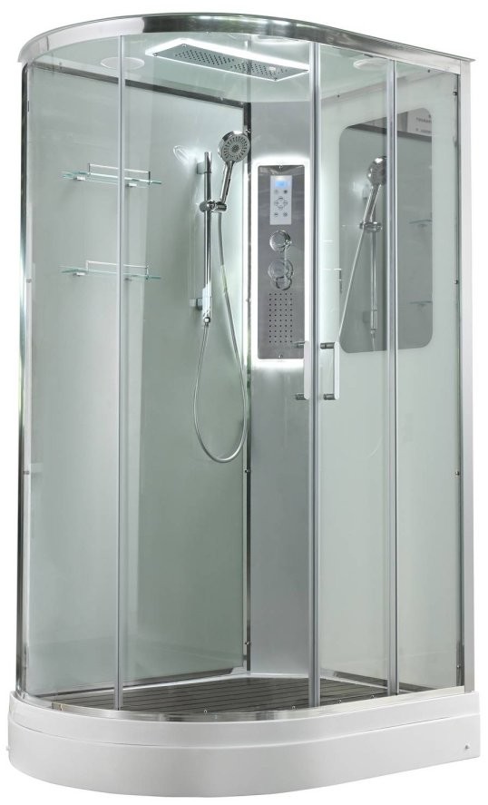 Душевая кабина Avacan A2912RLED AVA 120x90 правый, LED, стекла прозрачные, профиль хром Душевая кабина Avacan A2912RLED AVA 120x90 правый, LED, стекла прозрачные, профиль хром