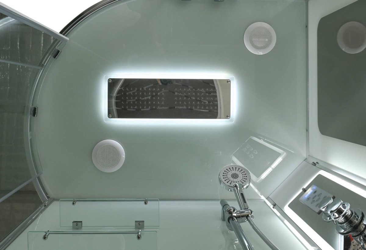 Душевая кабина Avacan A2912RLED AVA 120x90 правый, LED, стекла прозрачные, профиль хром Душевая кабина Avacan A2912RLED AVA 120x90 правый, LED, стекла прозрачные, профиль хром