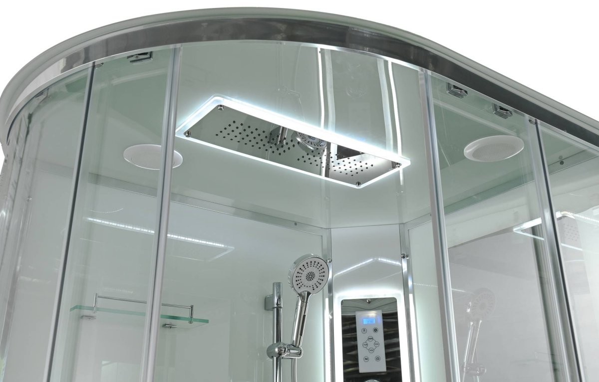 Душевая кабина Avacan A2912RLED AVA 120x90 правый, LED, стекла прозрачные, профиль хром Душевая кабина Avacan A2912RLED AVA 120x90 правый, LED, стекла прозрачные, профиль хром
