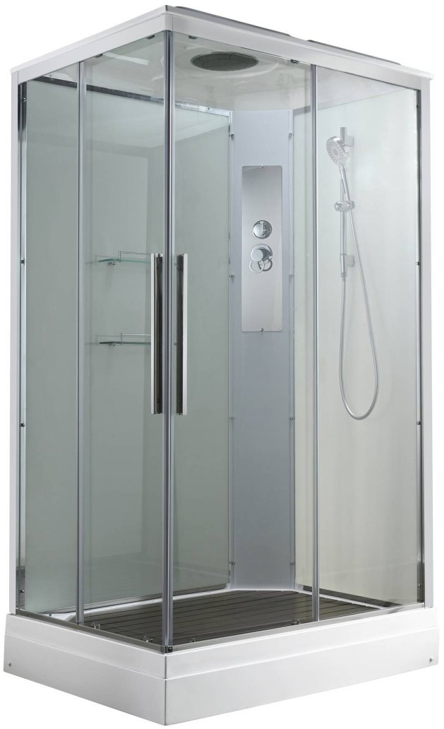 Душевая кабина Avacan K2810 AVA 100x80 стандарт, стекла прозрачные, профиль хром Душевая кабина Avacan K2810 AVA 100x80 стандарт, стекла прозрачные, профиль хром
