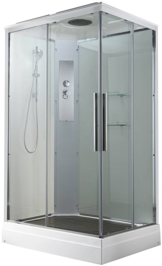 Душевая кабина Avacan K2810 AVA 100x80 стандарт, стекла прозрачные, профиль хром Душевая кабина Avacan K2810 AVA 100x80 стандарт, стекла прозрачные, профиль хром