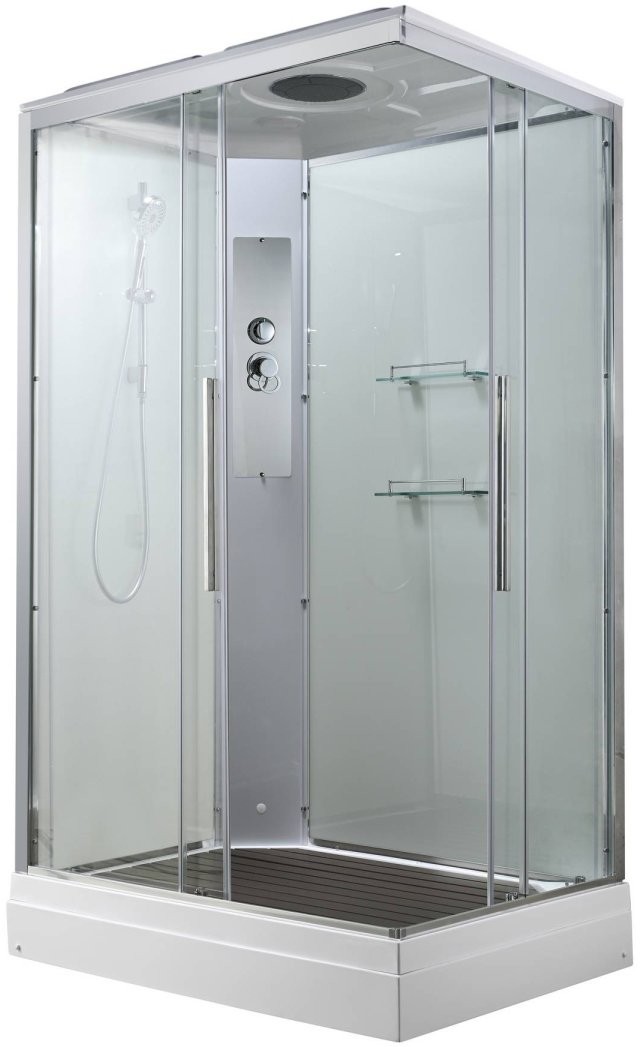 Душевая кабина Avacan K2810 AVA 100x80 стандарт, стекла прозрачные, профиль хром Душевая кабина Avacan K2810 AVA 100x80 стандарт, стекла прозрачные, профиль хром