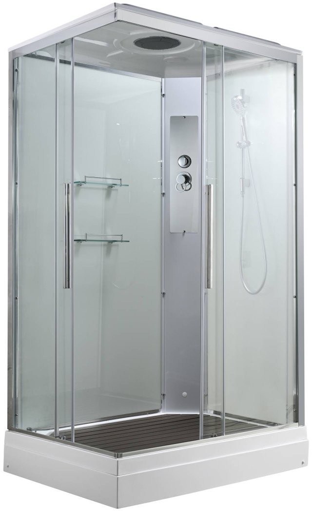 Душевая кабина Avacan K2810 AVA 100x80 стандарт, стекла прозрачные, профиль хром Душевая кабина Avacan K2810 AVA 100x80 стандарт, стекла прозрачные, профиль хром