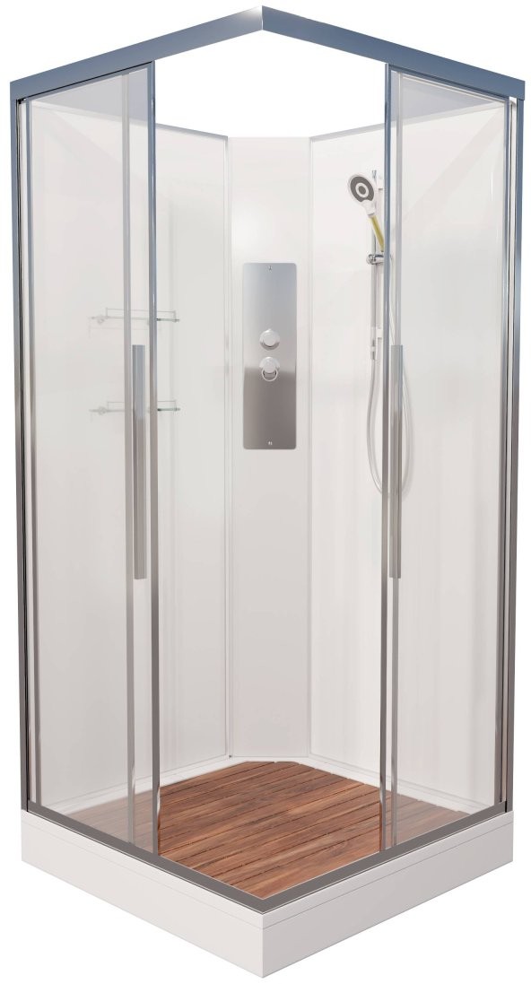 Душевая кабина Avacan K2010N AVA 100x100 без крыши, стекла прозрачные, профиль хром Душевая кабина Avacan K2010N AVA 100x100 без крыши, стекла прозрачные, профиль хром