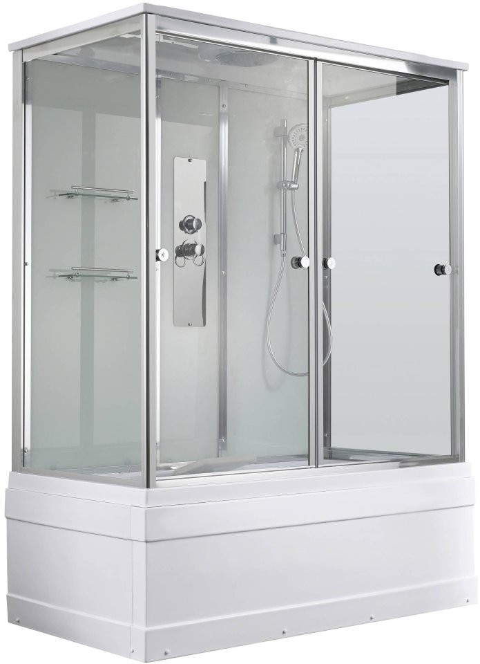 Душевая кабина Avacan V5015 AVA 150x85 стандарт, стекла прозрачные, профиль хром Душевая кабина Avacan V5015 AVA 150x85 стандарт, стекла прозрачные, профиль хром