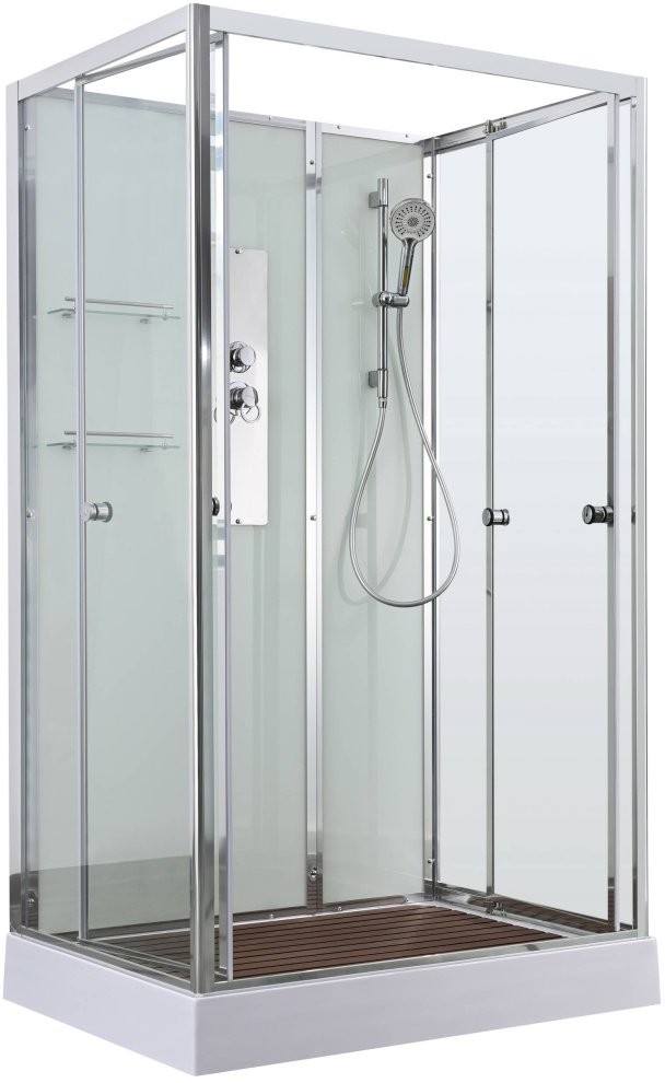 Душевая кабина Avacan V2011N AVA 110x90 без крыши, стекла прозрачные, профиль хром Душевая кабина Avacan V2011N AVA 110x90 без крыши, стекла прозрачные, профиль хром