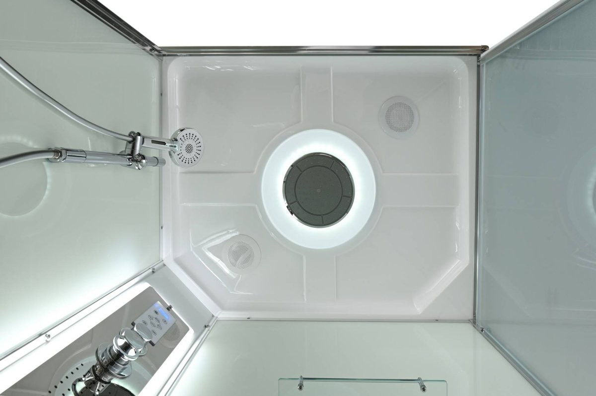 Душевая кабина Avacan KD2911LED AVA 110x90 LED, стекла матовые, профиль хром Душевая кабина Avacan KD2911LED AVA 110x90 LED, стекла матовые, профиль хром