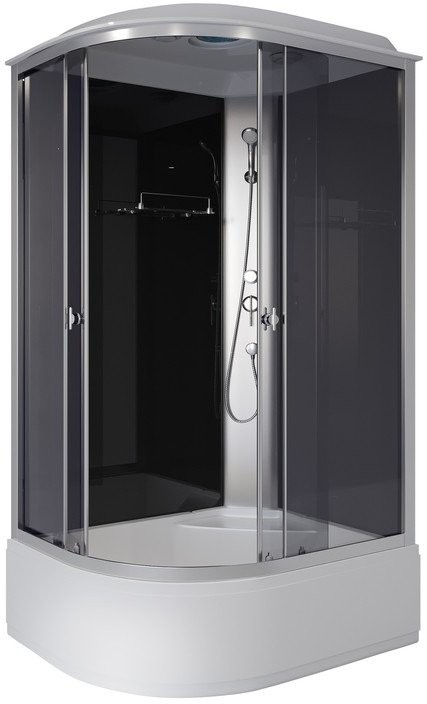 Душевая кабина Niagara Eco 120x90 правая, с крышей, стекло тонированное / профиль хром Душевая кабина Niagara Eco 120x90 правая, с крышей, стекло тонированное / профиль хром