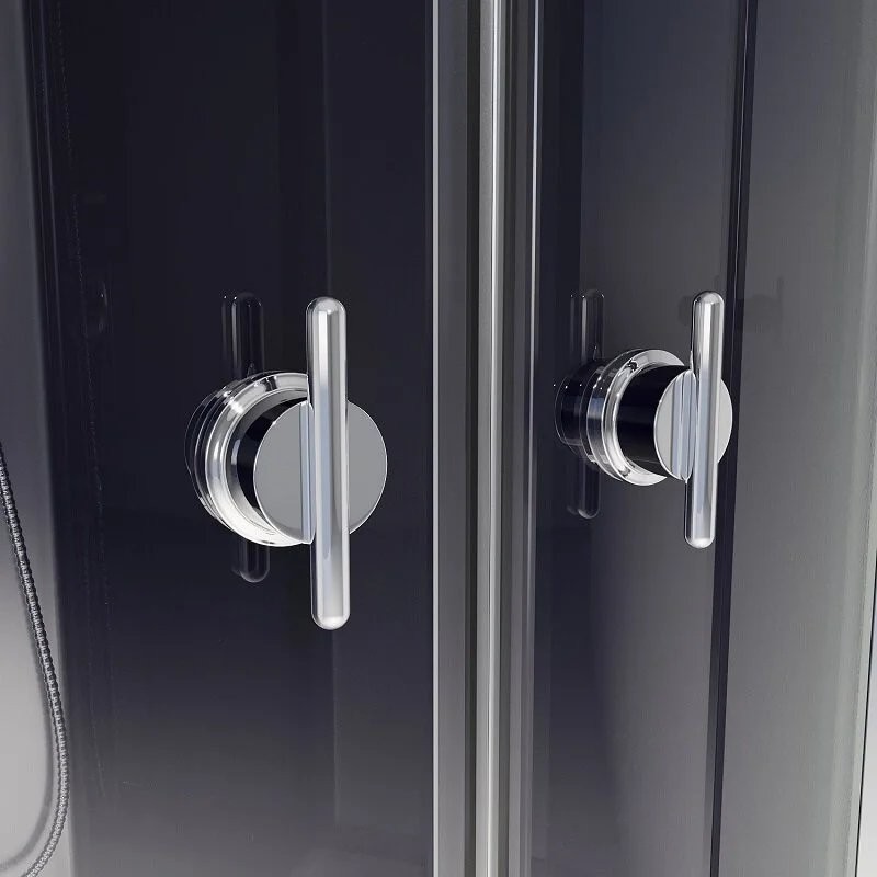 Душевая кабина Niagara Eco 120x80 правая, с крышей, стекло тонированное / профиль хром Душевая кабина Niagara Eco 120x80 правая, с крышей, стекло тонированное / профиль хром