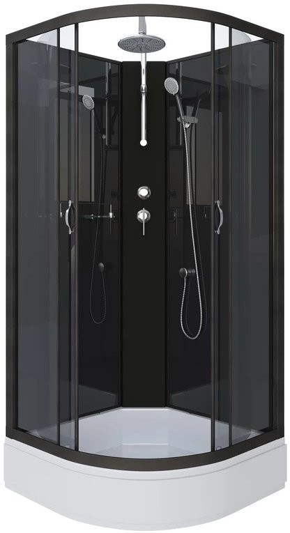 Душевая кабина Niagara Classic NG-6501-14BKT 90x90 без крыши, стекла тонированные, профиль черный Душевая кабина Niagara Classic NG-6501-14BKT 90x90 без крыши, стекла тонированные, профиль черный