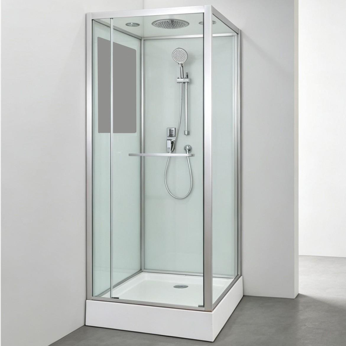 Душевая кабина Aquabath Atlas AB-1002B 90x90 стекло прозрачное, профиль хром Душевая кабина Aquabath Atlas AB-1002B 90x90 стекло прозрачное, профиль хром