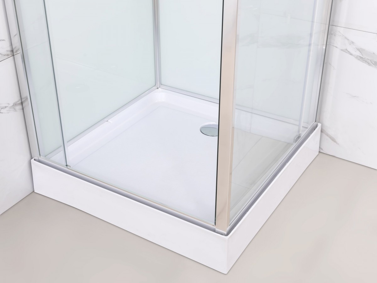 Душевая кабина Aquabath Atlas AB-1002B 90x90 стекло прозрачное, профиль хром Душевая кабина Aquabath Atlas AB-1002B 90x90 стекло прозрачное, профиль хром